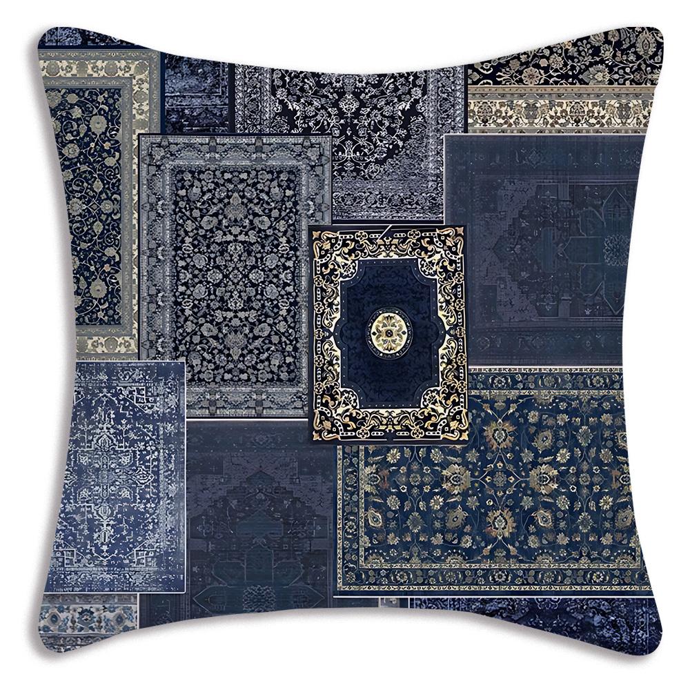 Luxury Persians R-Rug Illow Covers Cartoon Sofa Decorative Home Double-sided Printing Short Plush Cute Cushion Cover