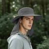 Anti-splashing shawl hat Men's and women's outdoor sun protection hat UV protection sun hat Summer sun hat Neck mesh