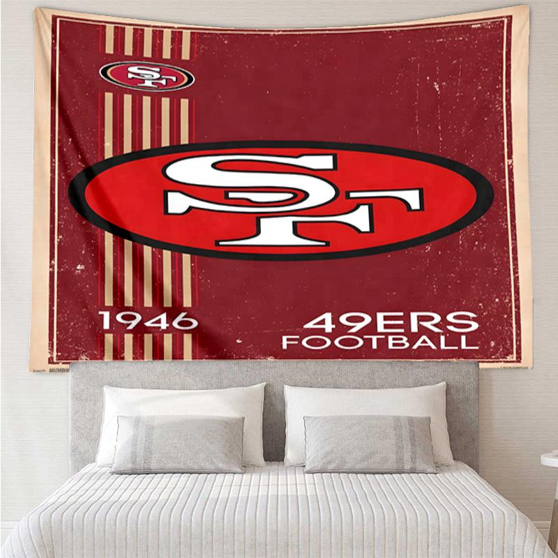 Vintage 49ers Football Quick-Dry Tapestry Hanging for Bedroom,Livingroom, Playroom,Decor Art Room Wall Tapestry Holiday and Birthday Gifts