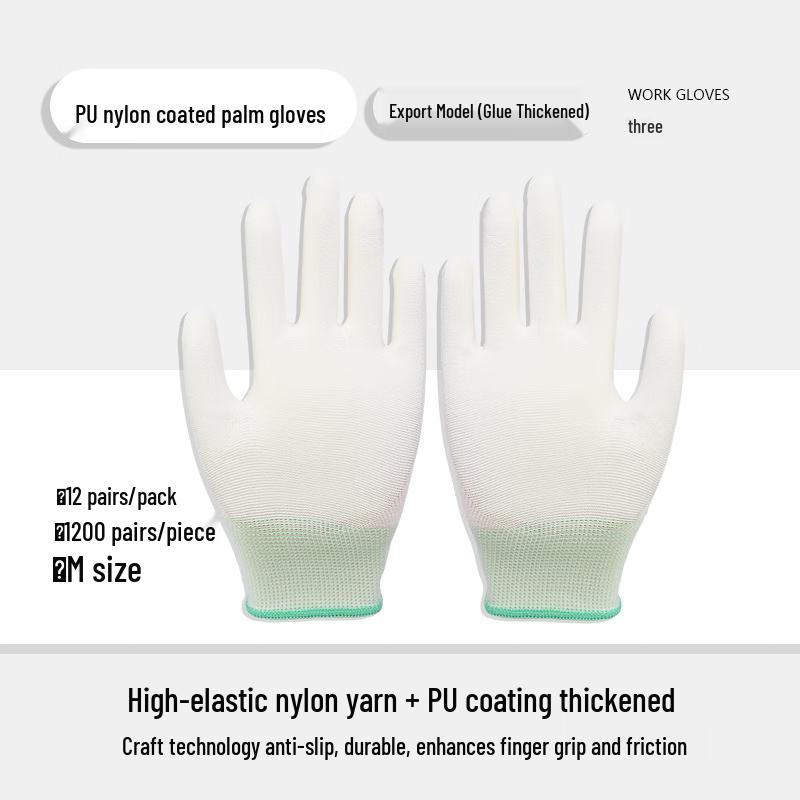 Dr. Gray Anti-Static Carbon Fiber PU Work Gloves (12 Pairs)