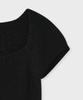 FALLETT Square Neck Tie Knit Black