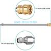 Wysokiej jakości przedłużka do myjki ciśnieniowej ze stali nierdzewnej z szybkozłączką (1/4 cala) – Ulepszenie Heavy-Duty