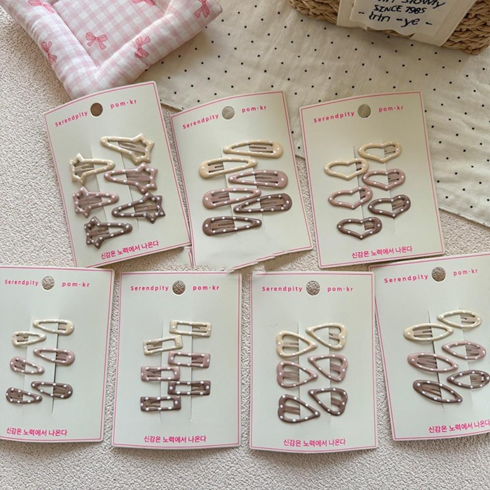 6 pièces/ensemble Pinces à cheveux douces Barrettes mignonnes Accessoires pour cheveux Épingle à cheveux pour filles