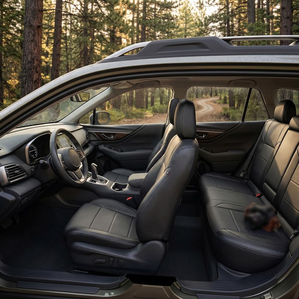 Universal Car Seat Covers, PU Leather Seat Protectors, All Season Auto Seat Covers 5 Seats
