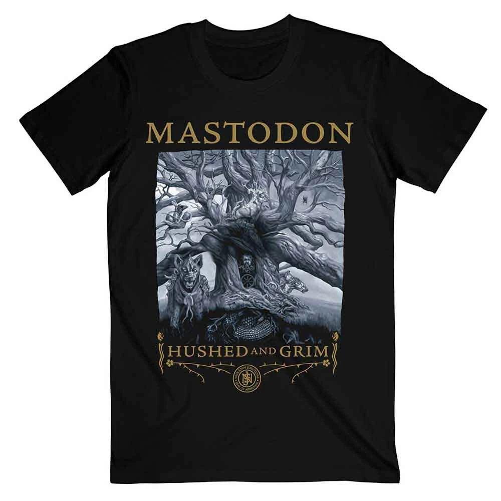 Mastodon T Shirt Hushed and Grim Cover Band Logo Official Mens Black XL L