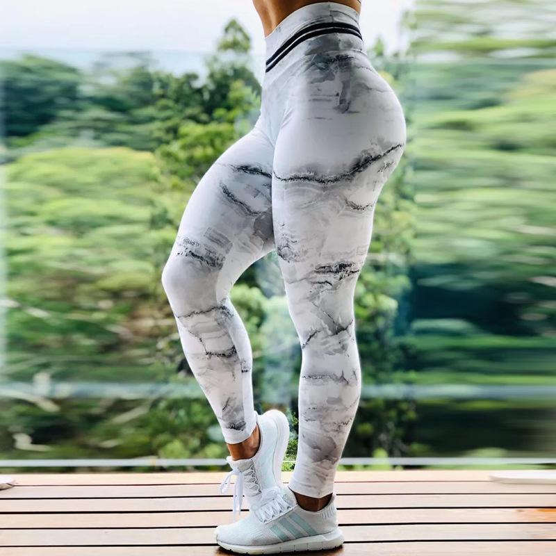 Trendy Woven Digital Print Women's Yoga Leggings