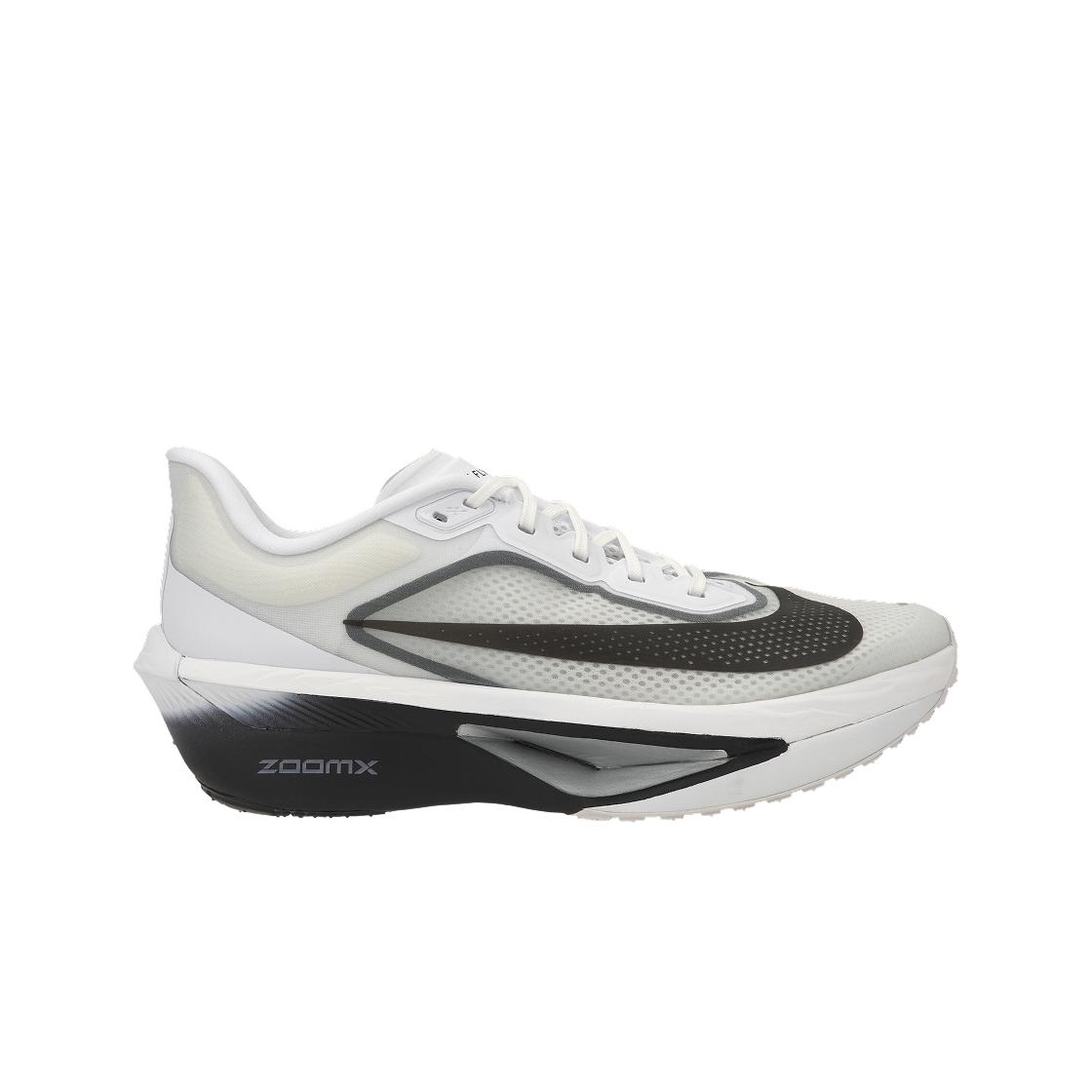 Sneakers da uomo Nike Zoom Fly 6 Bianco Nero Grigio fumo Argento metallizzato FN8454-100 46