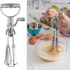Nonrust Steel Hand Cranks Eggs Whisks Set Includes 4 Baking Tool Manual Eggs Whisks Set For Cream Batter Preparation