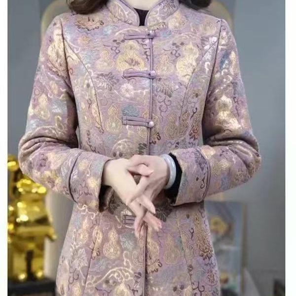 Women's Spring & Autumn 2026 Lapel Jacket - Stylish, Loose-Fit for Middle-Aged & Elderly