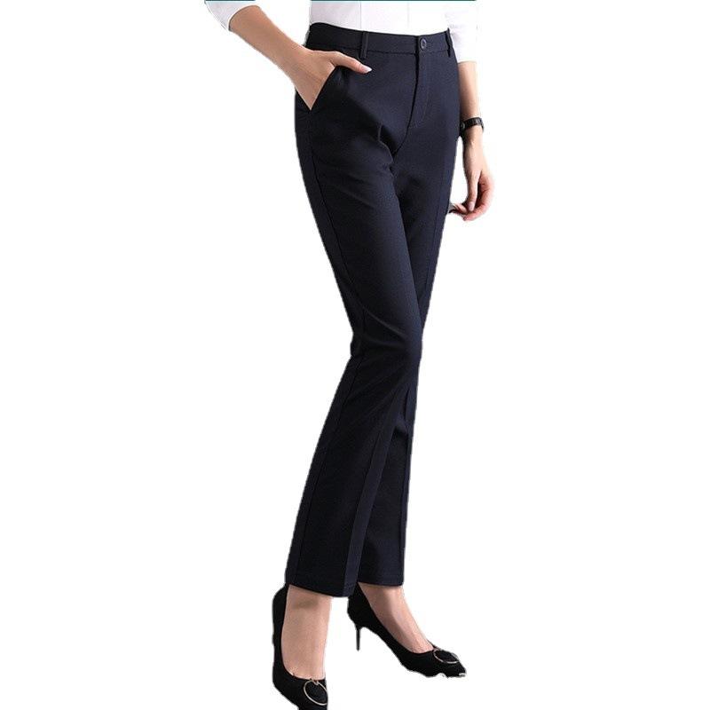 Large Size  Women's High Waist Trousers Trousers Straight Pants Temperament Commuting