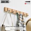 Wall-Mounted Clothes Rack: Behind-Door Hook for Bedroom Entryway, Coats, Hats, and More.