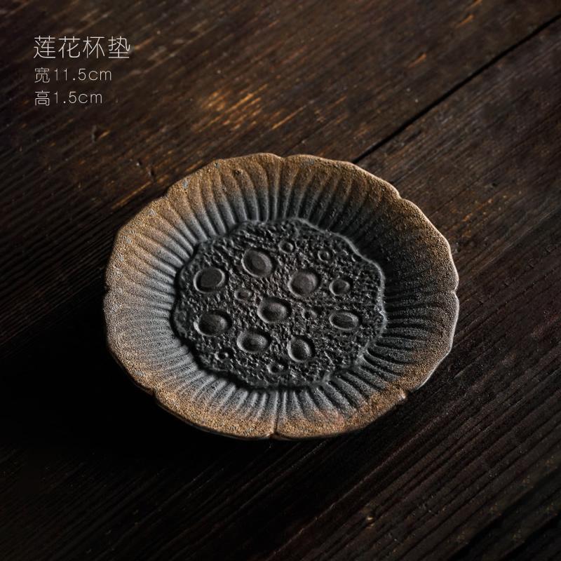 

Gilt Rough Pottery Embossed Master Cup Handmade Tea Cup Vintage Iron Glaze Small Tea Cup Kung Fu Tea Set