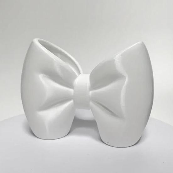 Bow Toothbrush Holder 3D Printed Pink White Bowknot Toothbrush Toothpaste Organizer Bathroom Decoration Multi-functional Desktop Storage Box