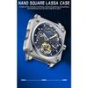 High-End Herrenuhr Skelett Mechanische Uhr Luxus Quadratisch Edelstahlarmband Automatisch Selbstaufziehend Wasserdicht Lumin