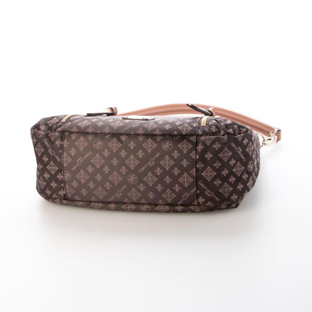 Jacquard Multifunctional Shoulder Bag [Christian Olivier] Water-repellent 2-way 38-7702 (chocolat)