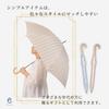 Pluvia Long Rain Striped 58cm [Ultra-lightweight 220g] Women's Umbrella, Umbrella, Beige,