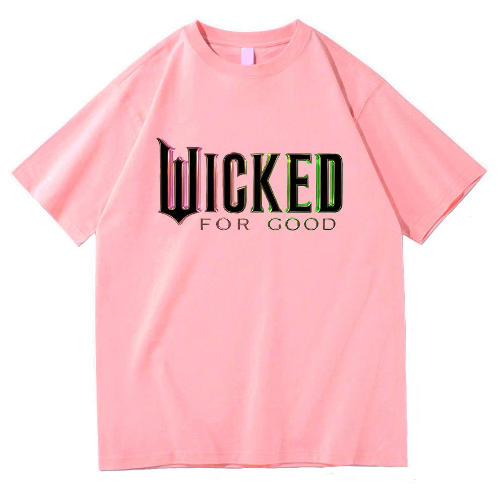 2025 MovieWicked for Good T Shirt Retro WomenUnisex Clothing Cotton Clothes Graphic Tops for Lover Gifts Hight Quality T Shirts