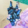 Girls One Piece Swimsuit Summer Kids Swimwear Beachwear Hawaiian Print Casual Fashion Swim Suit for Children