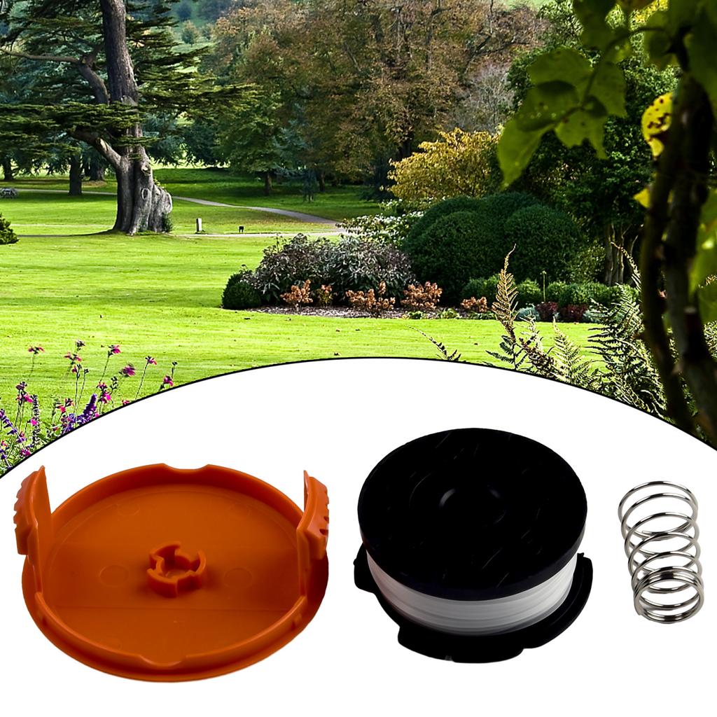 Trimmer Spool & Cap & Spring For Black Decker Cap Spring For Cordless Grass Trimmer Cutter Lawn Mower AF-100 0.065-inch 1.65mm