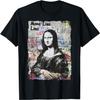 Abstract Graffiti Art Leonardo Da Vinci Art Mona Lisa T-Shirt(12)