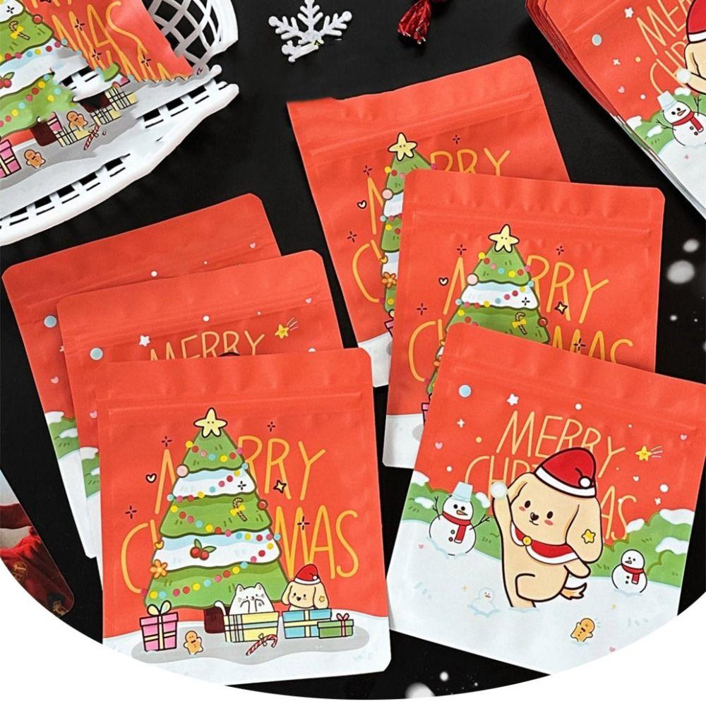 10Pcs Puppy Packaging Bags Cute Cartoon Self Sealing Pockets New Zip-lock Bag  Biscuit