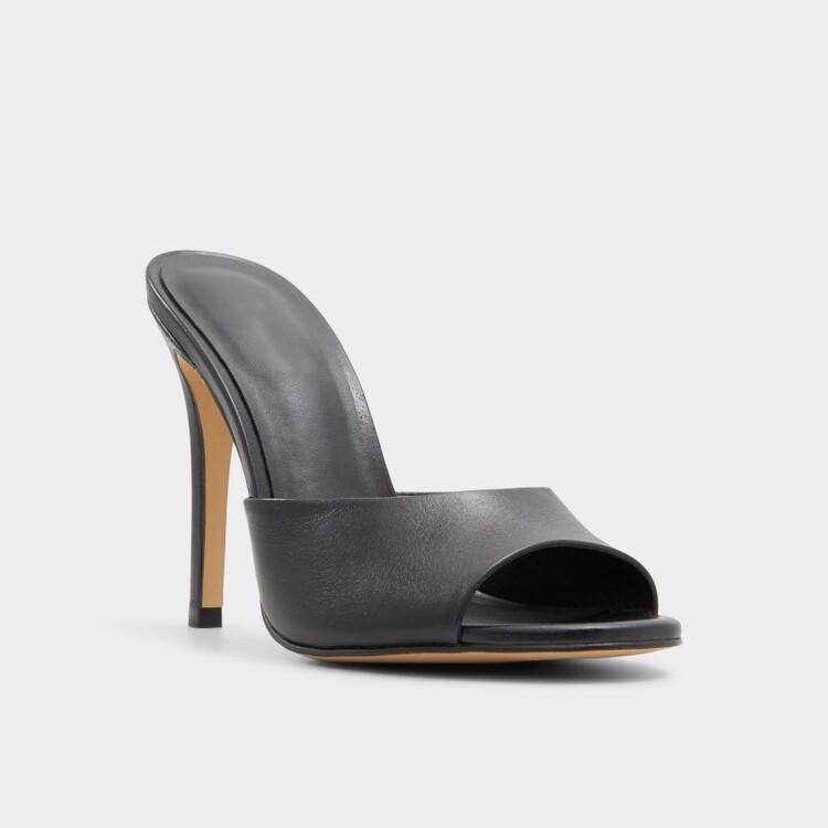 Fashion Summer Fashion Minimalist Black Blue Slippers European American New Comfortable Women High Heel Commuting Pointed Sandals 34-45