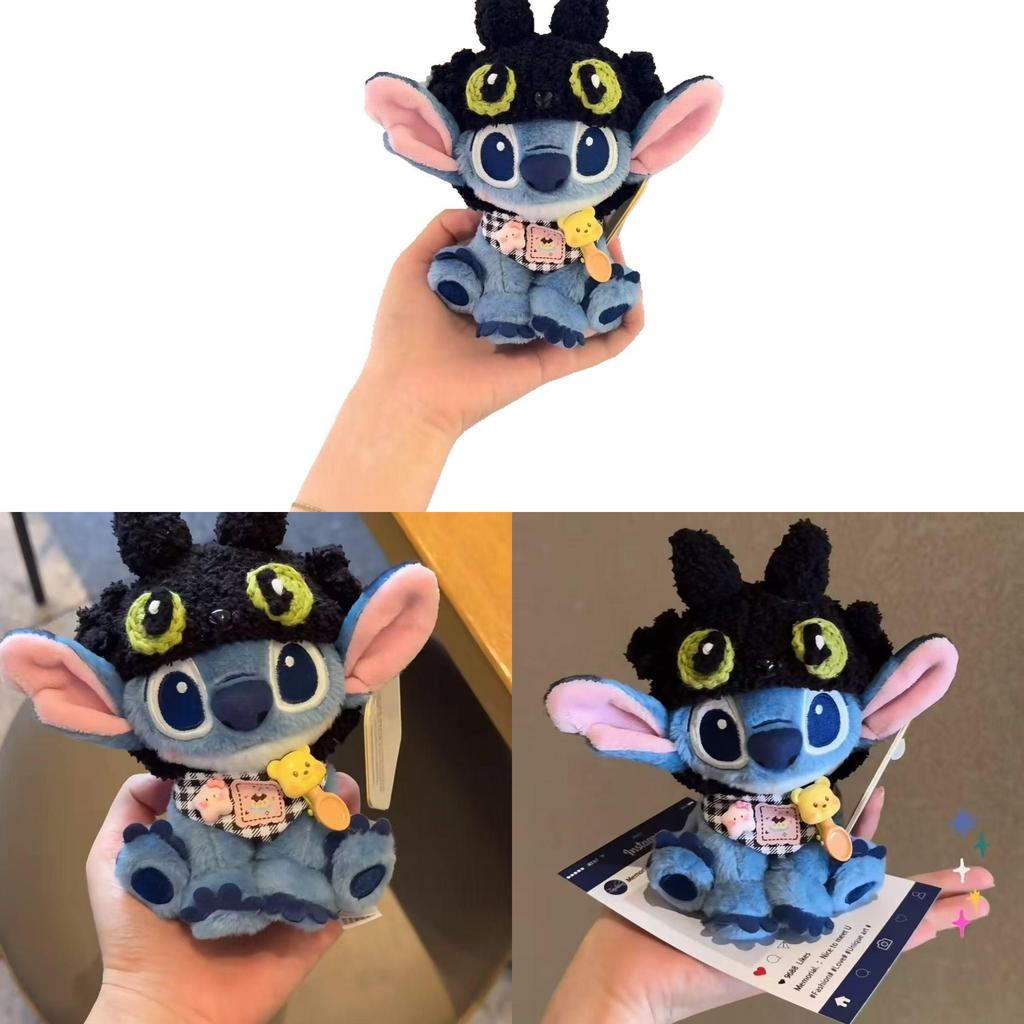 Stitch And Toothless Plush Toy With Knit Craft For Gift Giving