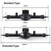 MIBIDAO Alu Alloy Extended / Stock Length Front Rear Axle for Axial SCX24 Deadbolt C10 Wrangler Gladiator Bronco 1/24 RC Car