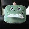 Green Dinosaur Tissue Box Cute Plush Removable Tissue Boxes Universal Auto Home Room Paper Case Animal Decoration Bracket