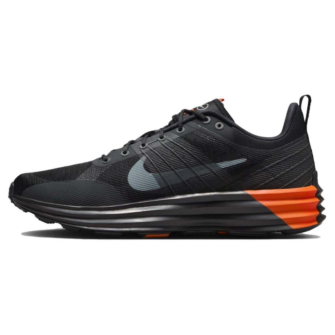 Nike Lunar Roam HJ8999-001 Black Safety Orange Running Shoes EU 43