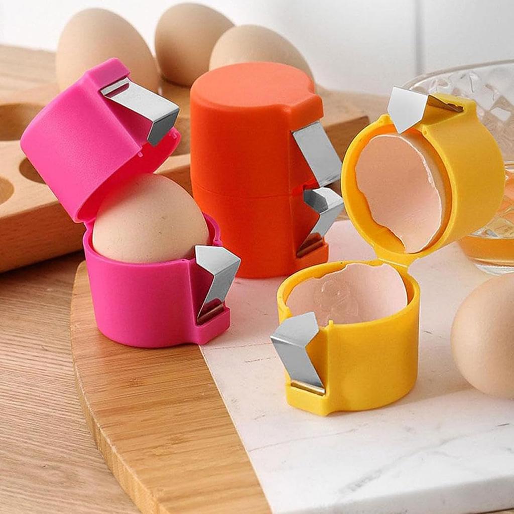 New Egg Shell Opener Portable Egg Shell Opener Tools Handheld Eggs Breaker Multifunctional Egg Cutter Egg Cracker and Separator