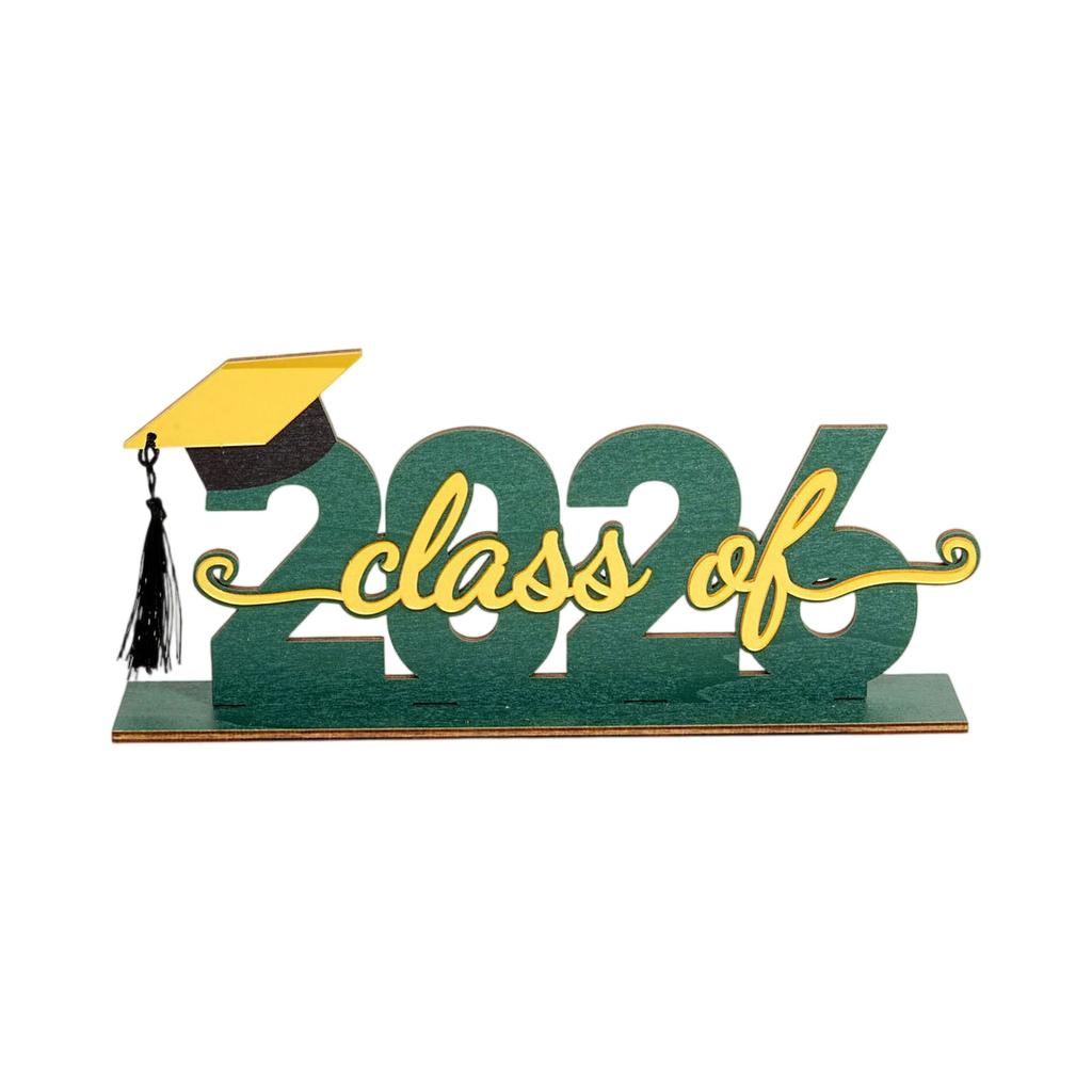 Three Dimensional 2026 Graduation Wooden Holiday Decoration Ornaments Graduation Gifts