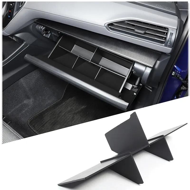 4Pcs ABS Glove Box Divider Organizer Set for Subaru WRX VB 2022-2026 Levorg VN 2022-2026 Interior Storage Accessories