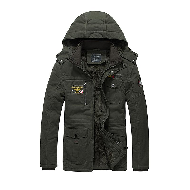 Men's Workwear, Cotton Clothing, Washed Jacket, Men's Cotton Clothing with Added Fleece, Thickened Warm Cotton Clothing, Jacket