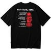 Seupeullaesikodeu Short Sleeve T-Shirt Black - New York 85