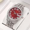 New Ladies Watch Set Fashion Ins Style Versatile Quartz Watch Bracelet Ring Earrings Necklace Set