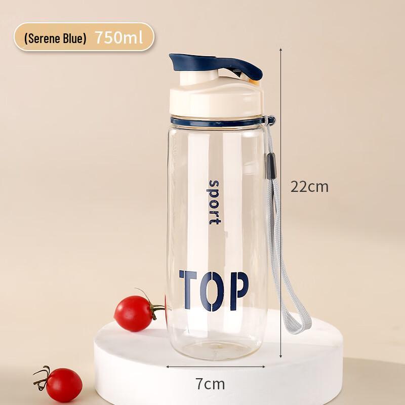 Zhishi 750ml Flip-Top Sports Water Bottle