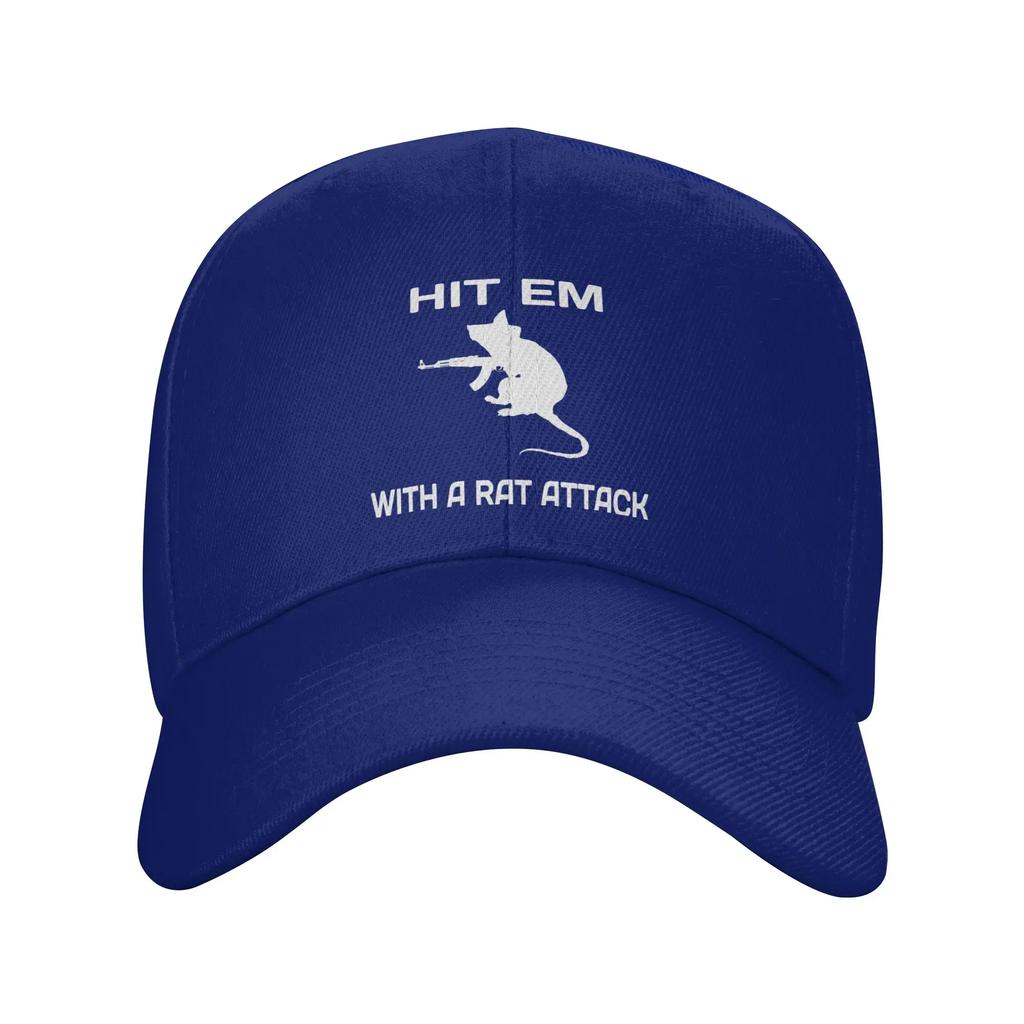 Escape From Tarkov Hit Em With A Rat Attack Baseball Cap Fashion Trucker Hat Spring Men Adult Hunting Camping Baseball Caps