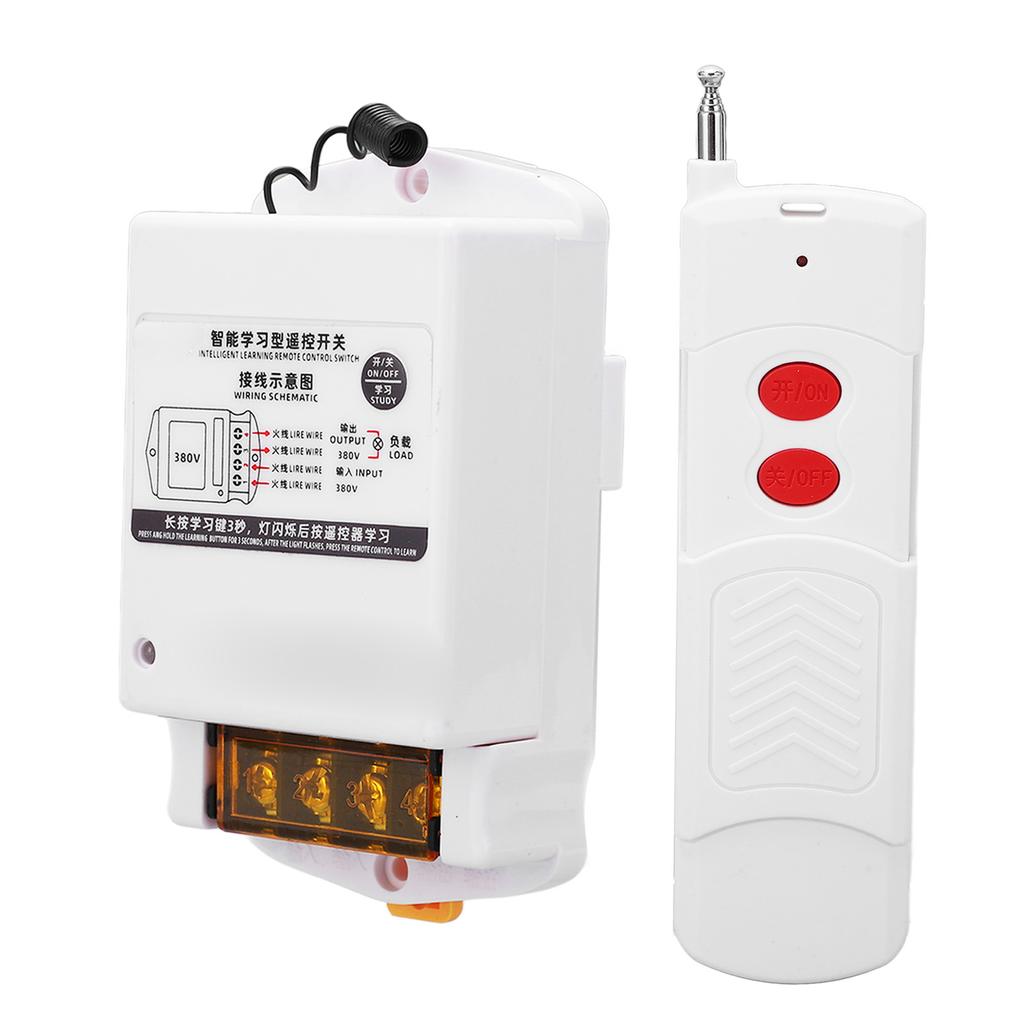 Smart RF Remote Control Switch Multifunctional Wireless Switch for Alarm and Water Pump AC 380V