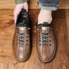 Men Casual Leather Shoes Lightweight Breathable Men Autumn Shoes Lace-Up Sneakers Sneakers Soft Non-Slip Business Footwears2024
