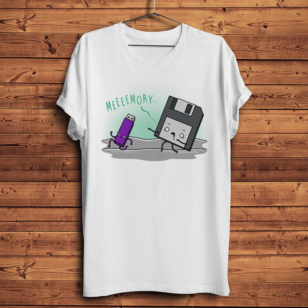 Floppy Disk Memory Diskette Seesaw Prank Funny Geek TShirtUnisex Casual Short Sleeve TeeUnisex Geeker Streetwear Tshirt Vintage S