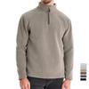 STORN Mens Thicken Warm Fleece Sweatshirt Jacket Quarter Zipper Mock Neck Pullover Men's Sweatshirt Soft Shell Mens Jacket