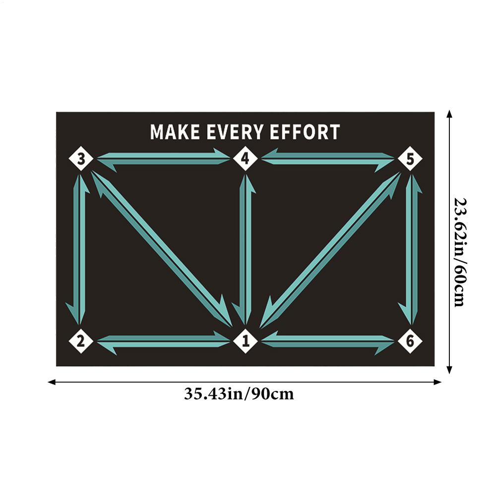 Soccer Footstep Training Mat Footstep System Training Blanket Silent Soccer Practice Equipment for Boys Girls Improve Speed