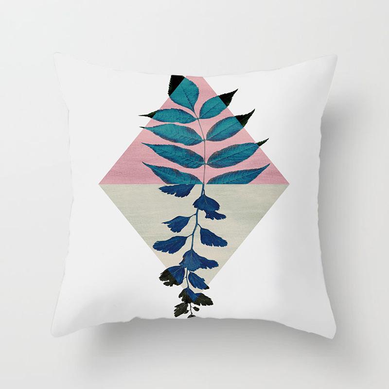 Ins Nordic Style Home Soft Decoration Gold Sofa Pillowcase Digital Printing Office Cushion Cover Pillowcase