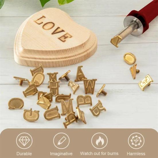 Wood Burning Kit with Stamps Wood Burning Pen with Alphabet Number Stamps