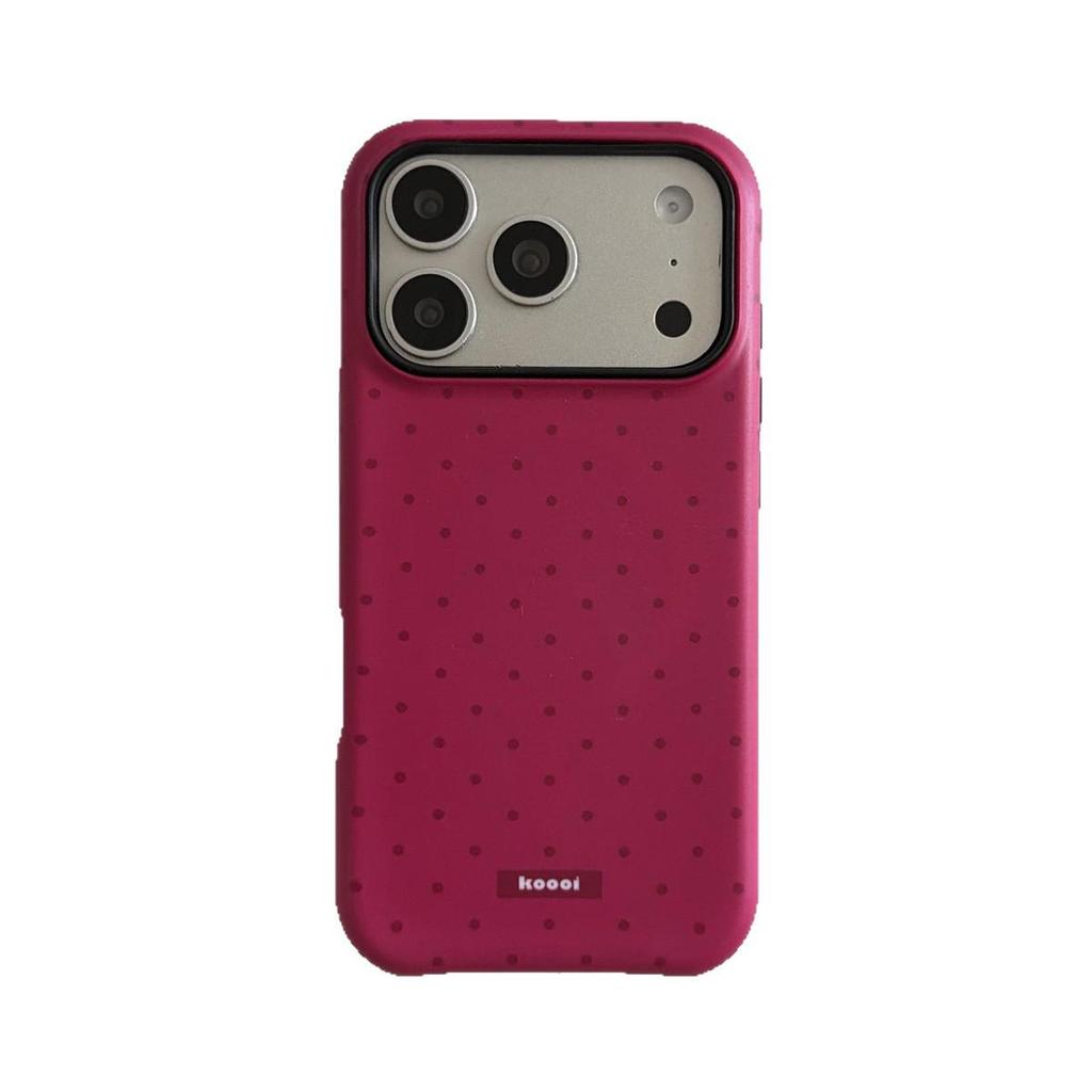 Frosted Polka Dot Anti-drop Phone Case for iPhone 14/13, Apple 17/16/15 PROMAX