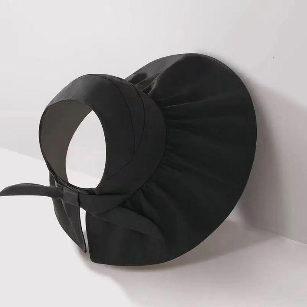 Wide Brim Sun Hat Adjustable Size Large Sun Visor Hat Comfortable Bucket Hat  Outdoor