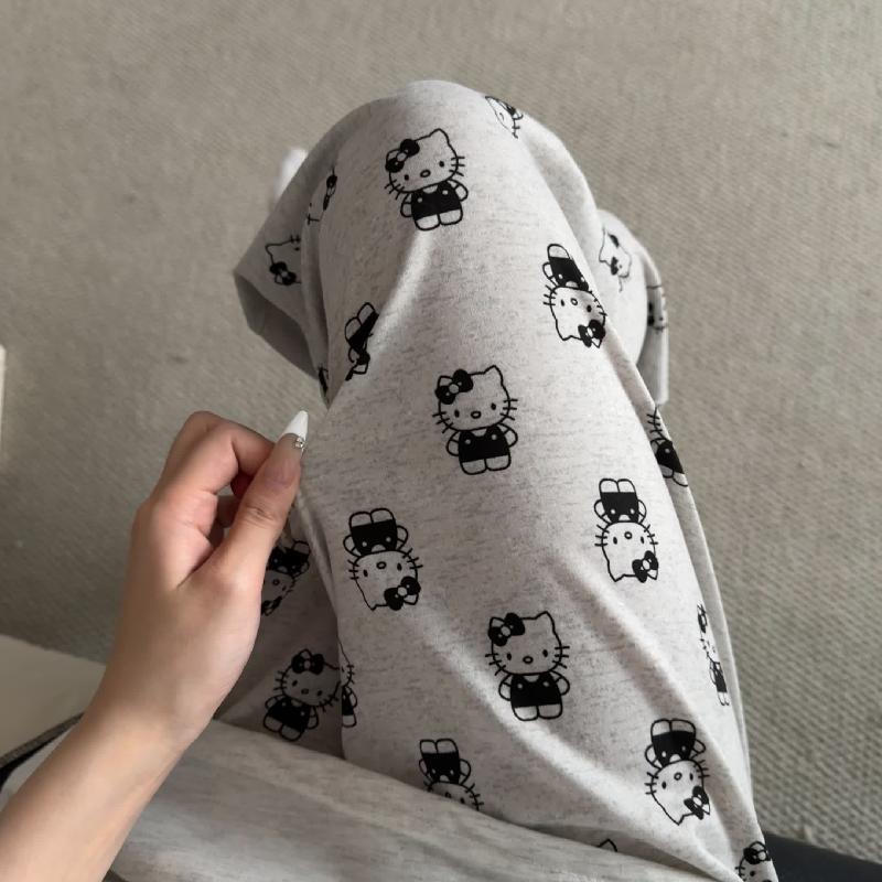 Women's Summer Loose Pajama Pants: Imitation Cotton, Versatile for Home or Outdoor Wear