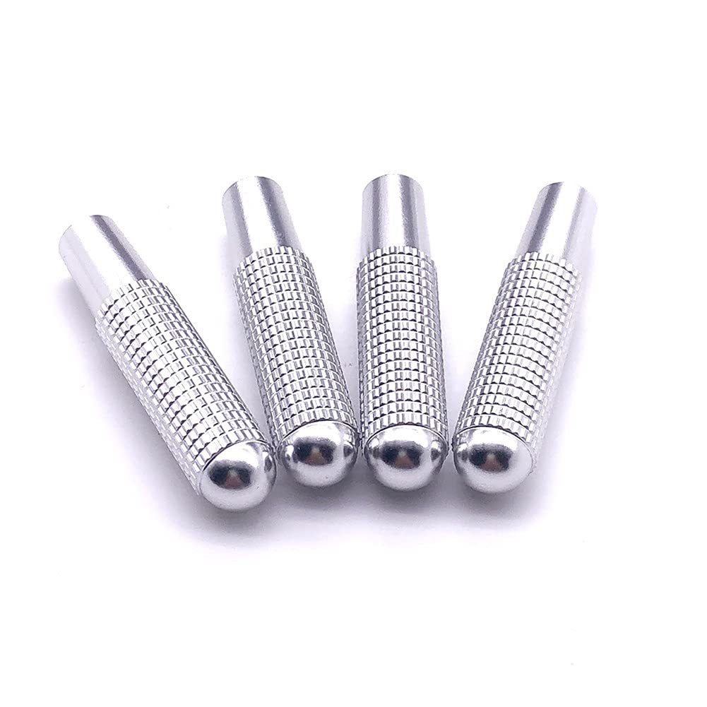 Car Door Lock Pin Knob Button Covers for and GLC 4-Piece Mercedes-Benz W205, W166, W213, C, GLE, (Silver)