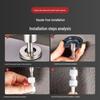 1/2 Inch Gooseneck Kitchen Faucet with Water Purifier - 304 Stainless Steel, Single Cold